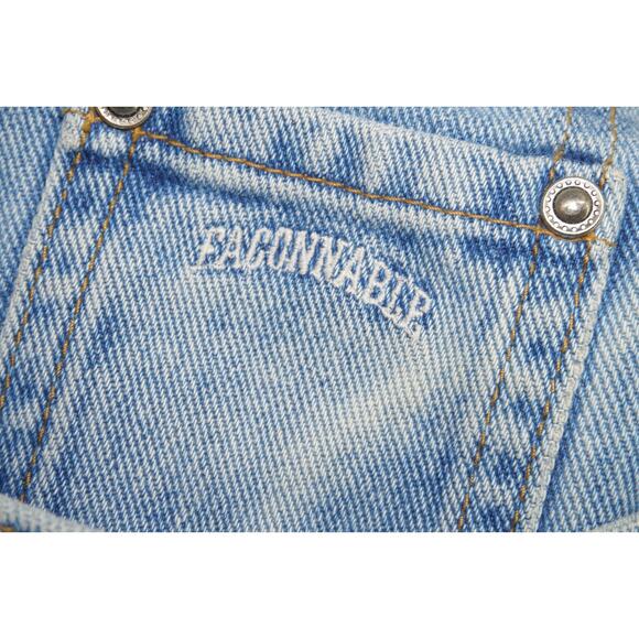 F. by Faconnable Vintage High-Waisted Light Wash Jeans – Women’s Size 14 - Picture 7 of 12